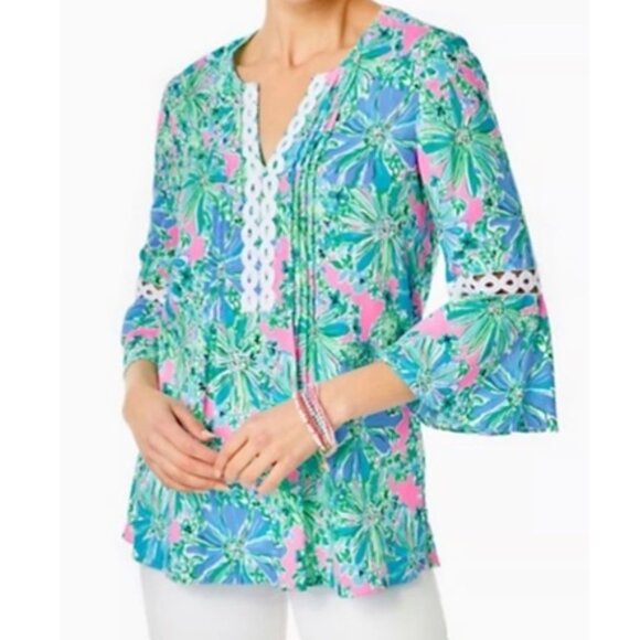 Lilly Pulitzer size XL Hollie Tunic Good Hare Day - Picture 1 of 3